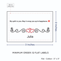 PPLR_HIDDEN_PRODUCT Double Heart Quote (2"x3" Cotton - 12 labels/set)