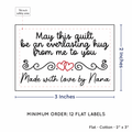PPLR_HIDDEN_PRODUCT Double Heart Quote (2"x3" Cotton - 12 labels/set)