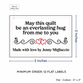PPLR_HIDDEN_PRODUCT Double Heart Quote (2"x3" Cotton - 12 labels/set)