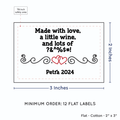 PPLR_HIDDEN_PRODUCT Double Heart Quote (2"x3" Cotton - 12 labels/set)