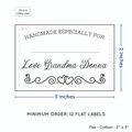 PPLR_HIDDEN_PRODUCT Double heart border with Fill in Blanks (2"x3" Cotton - 12 labels/set)