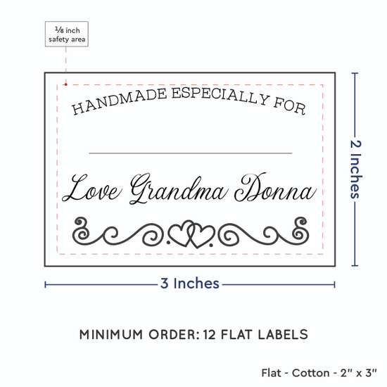 PPLR_HIDDEN_PRODUCT Double heart border with Fill in Blanks (2"x3" Cotton - 12 labels/set)