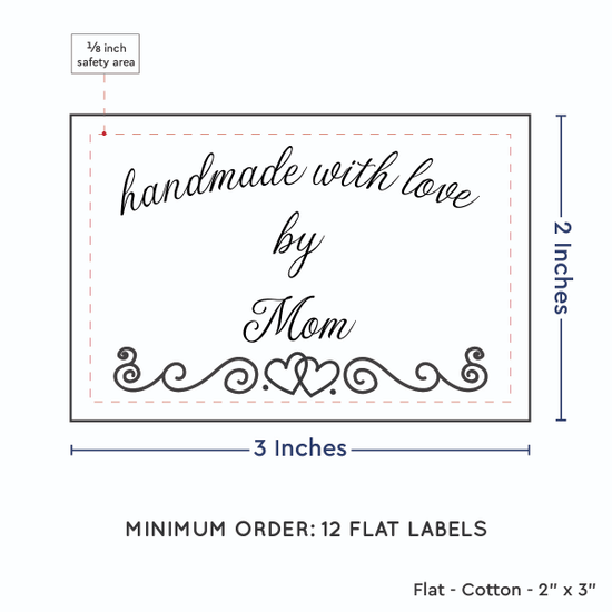 PPLR_HIDDEN_PRODUCT Double Heart Border (2"x3" Cotton - 12 labels/set)