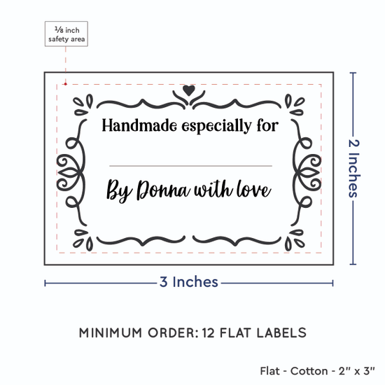 PPLR_HIDDEN_PRODUCT Swirl Accent Border with Fill in Blanks (2"x3" Cotton - 12 labels/set)