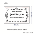 PPLR_HIDDEN_PRODUCT Swirl Accent Border (2"x3" Cotton - 12 labels/set)