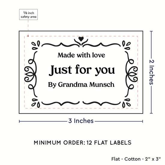 PPLR_HIDDEN_PRODUCT Swirl Accent Border (2"x3" Cotton - 12 labels/set)