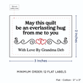 PPLR_HIDDEN_PRODUCT Double Heart Quote (2"x3" Cotton - 12 labels/set)