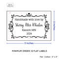 PPLR_HIDDEN_PRODUCT Swirl Accent Border (2"x3" Cotton - 12 labels/set)