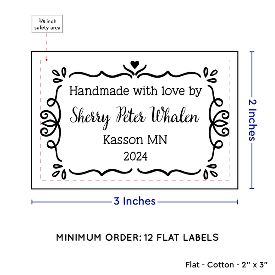 PPLR_HIDDEN_PRODUCT Swirl Accent Border (2"x3" Cotton - 12 labels/set)