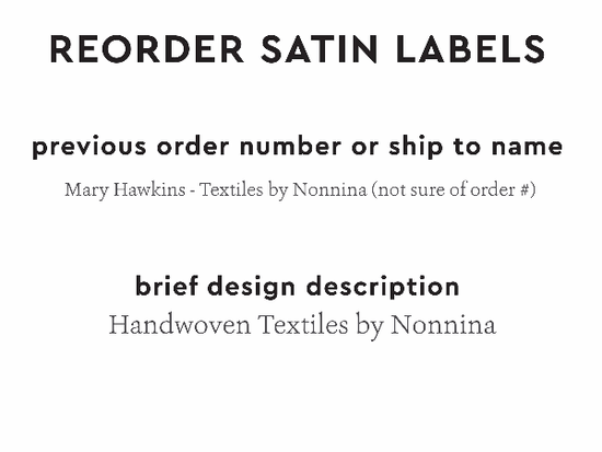 PPLR_HIDDEN_PRODUCT Reorder Previous Label Design - SATIN