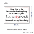 PPLR_HIDDEN_PRODUCT Double Heart Quote (2"x3" Cotton - 12 labels/set)