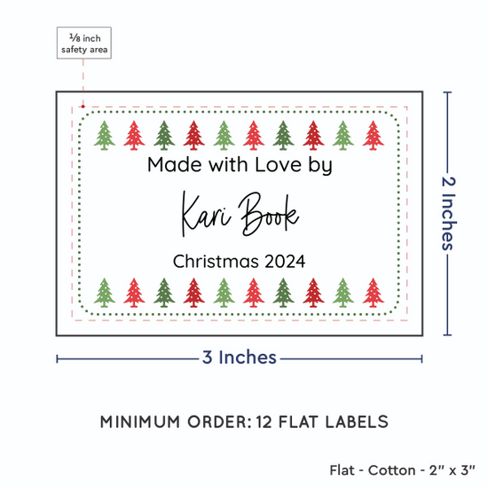 PPLR_HIDDEN_PRODUCT Christmas Trees (2"x3" Cotton - 12 labels/set)