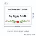 PPLR_HIDDEN_PRODUCT Festive Floral with Fill in Blanks (2"x3" Cotton - 12 labels/set)