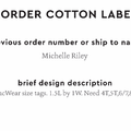 PPLR_HIDDEN_PRODUCT Reorder Previous Label Design - COTTON