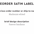 PPLR_HIDDEN_PRODUCT Reorder Previous Label Design - SATIN