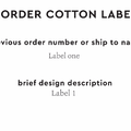 PPLR_HIDDEN_PRODUCT Reorder Previous Label Design - COTTON