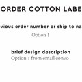 PPLR_HIDDEN_PRODUCT Reorder Previous Label Design - COTTON