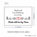 PPLR_HIDDEN_PRODUCT Double Heart Quote (2"x3" Cotton - 12 labels/set)