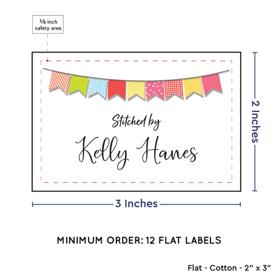 PPLR_HIDDEN_PRODUCT Colorful Banner (2"x3" Cotton - 12 labels/set)