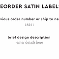 PPLR_HIDDEN_PRODUCT Reorder Previous Label Design - SATIN