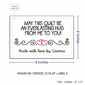 PPLR_HIDDEN_PRODUCT Double Heart Quote (2"x3" Cotton - 12 labels/set)