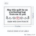 PPLR_HIDDEN_PRODUCT Double Heart Quote (2"x3" Cotton - 12 labels/set)