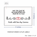 PPLR_HIDDEN_PRODUCT Double Heart Quote (2"x3" Cotton - 12 labels/set)