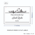 PPLR_HIDDEN_PRODUCT Winter Bird (2"x3" Cotton - 12 labels/set)