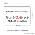 PPLR_HIDDEN_PRODUCT Double Heart Quote (2"x3" Cotton - 12 labels/set)