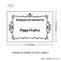 PPLR_HIDDEN_PRODUCT Swirl Accent Border with Fill in Blanks (2"x3" Cotton - 12 labels/set)