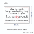 PPLR_HIDDEN_PRODUCT Double Heart Quote (2"x3" Cotton - 12 labels/set)
