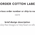 PPLR_HIDDEN_PRODUCT Reorder Previous Label Design - COTTON