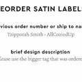 PPLR_HIDDEN_PRODUCT Reorder Previous Label Design - SATIN