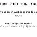 PPLR_HIDDEN_PRODUCT Reorder Previous Label Design - COTTON