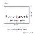 PPLR_HIDDEN_PRODUCT Double Heart Quote (2"x3" Cotton - 12 labels/set)