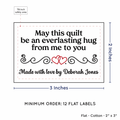 PPLR_HIDDEN_PRODUCT Double Heart Quote (2"x3" Cotton - 12 labels/set)