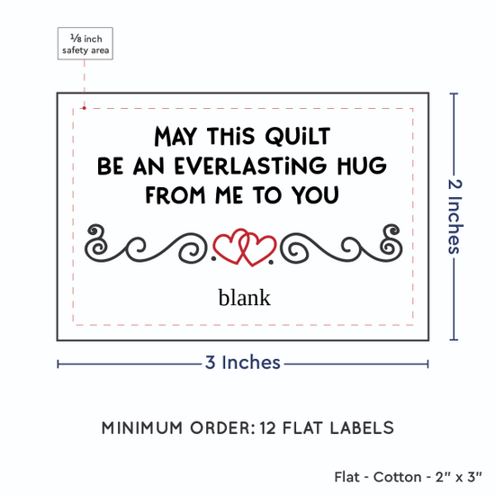 PPLR_HIDDEN_PRODUCT Double Heart Quote (2"x3" Cotton - 12 labels/set)