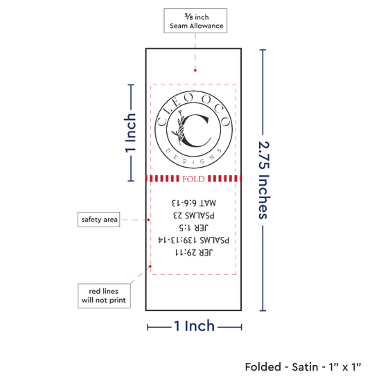 PPLR_HIDDEN_PRODUCT Print Your Logo/Image on Satin Tags (1" wide - Satin)