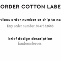 PPLR_HIDDEN_PRODUCT Reorder Previous Label Design - COTTON