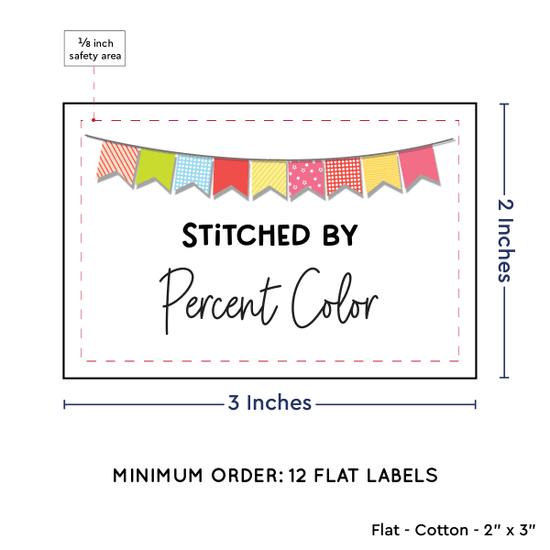 PPLR_HIDDEN_PRODUCT Colorful Banner (2"x3" Cotton - 12 labels/set)