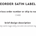 PPLR_HIDDEN_PRODUCT Reorder Previous Label Design - SATIN