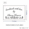 PPLR_HIDDEN_PRODUCT Double Heart Border (2"x3" Cotton - 12 labels/set)