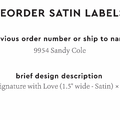 PPLR_HIDDEN_PRODUCT Reorder Previous Label Design - SATIN