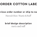 PPLR_HIDDEN_PRODUCT Reorder Previous Label Design - COTTON