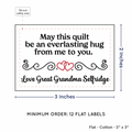PPLR_HIDDEN_PRODUCT Double Heart Quote (2"x3" Cotton - 12 labels/set)