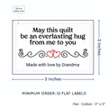 PPLR_HIDDEN_PRODUCT Double Heart Quote (2"x3" Cotton - 12 labels/set)