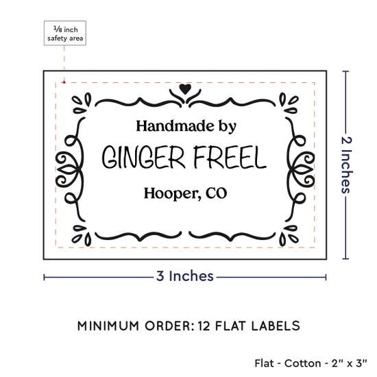 PPLR_HIDDEN_PRODUCT Swirl Accent Border (2"x3" Cotton - 12 labels/set)