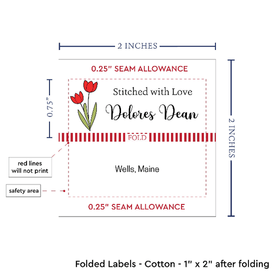 PPLR_HIDDEN_PRODUCT Spring Tulips (2"x1"-Cotton)