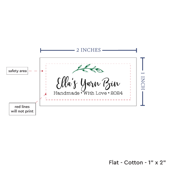 PPLR_HIDDEN_PRODUCT Simple Laurel Labels (2"x1"-Cotton)