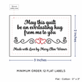 PPLR_HIDDEN_PRODUCT Double Heart Quote (2"x3" Cotton - 12 labels/set)
